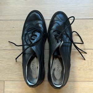 Michael Kors Oxford Leather Dress Shoes Sz 9.5